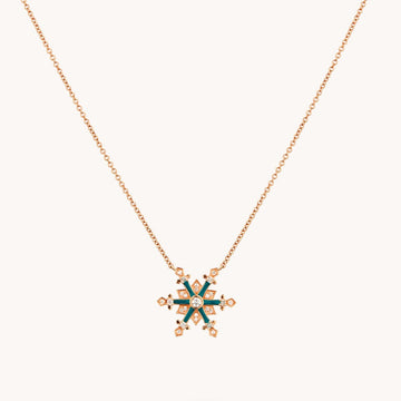 Snowflake Neckless|Blue